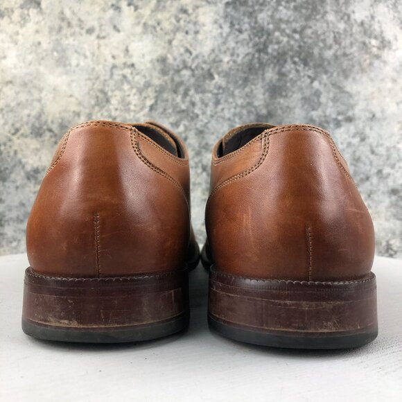 Cole Haan Men\'s Size 11M Benton II Brown Leather Cap Toe Oxfords Dress Shoes main image 9